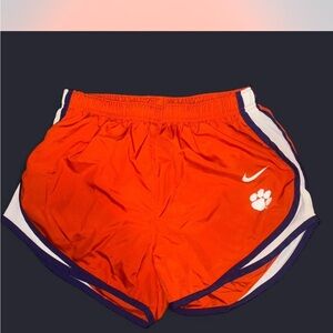 Nike Clemson Women's Bright Orange Athletic Shorts
